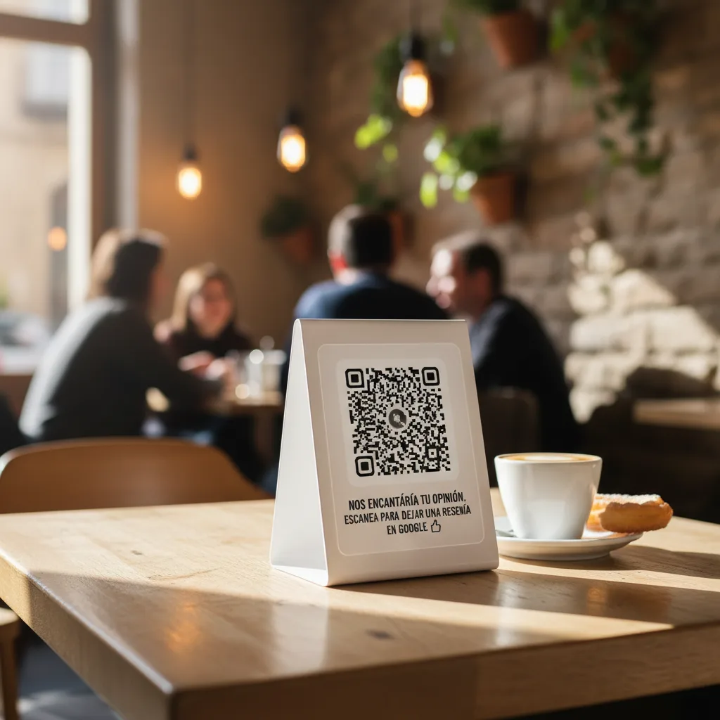 Cartel con código QR para reseñas de Google: cómo crearlo y usarlo